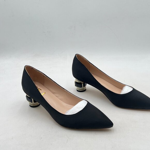 FSJ | Shoes | Fsj Women Bridal Pointed Toe Chunky Block Low Heel